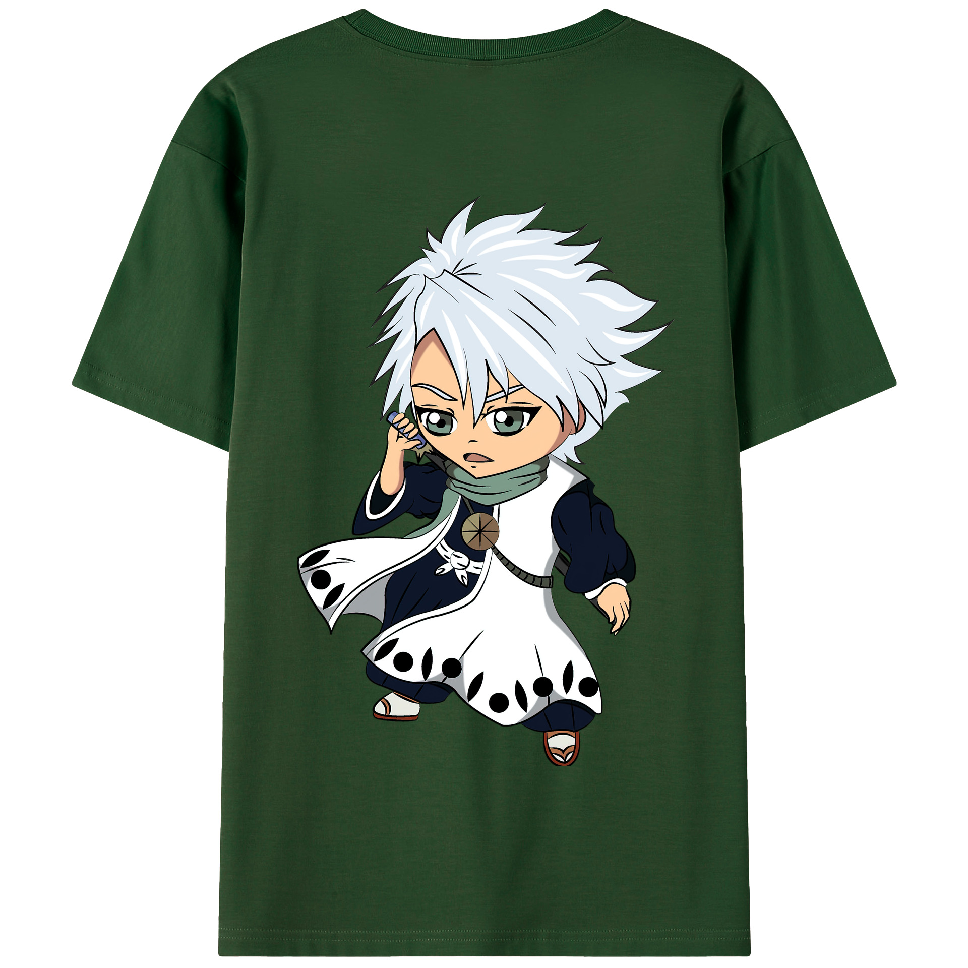 （画像用） ブリーチ 日番谷冬獅郎（ひつがや とうしろう） BLEACH Hitsugaya Toushirou 綿100％半袖Tシャツ（背面プリント）